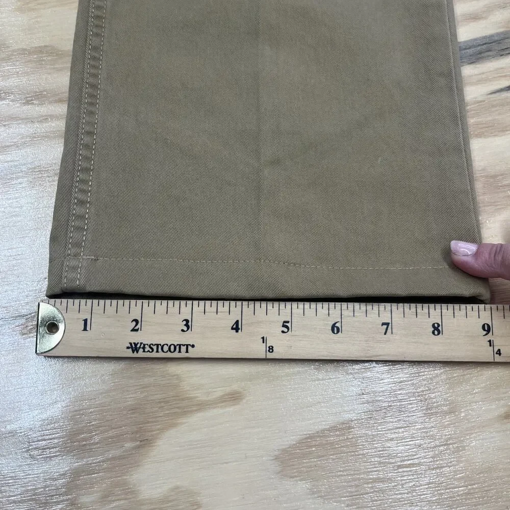 Polo Ralph Lauren 650 Straight Leg Pants Mens 36x32* Khaki Cotton Casual Preppy